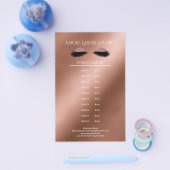 Makeup Artist Eyelash Extensions beidseitig Flyer (Enkel)