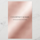 Makeup Artist Eyelash Extensions Flyer (Achterkant)