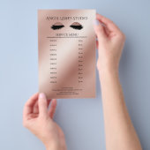 Makeup Artist Eyelash Extensions Flyer (Hand)