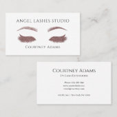Makeup  Artist Eyelash Eyebrows Extensions Visitekaartje (Voorkant / Achterkant)