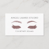 Makeup  Artist Eyelash Eyebrows Extensions Visitekaartje (Voorkant)