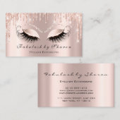 Makeup Artist Eyelash Glitter Drift Visitekaartje (Voorkant / Achterkant)