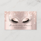 Makeup Artist Eyelash Glitter Drift Visitekaartje (Voorkant)