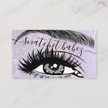 Makeup Artist Eyelash Haar Brows QR Code Paars
