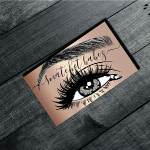 Makeup Artist Eyelash Haar Brows QR Code Roos Visitekaartje