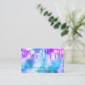 Makeup Artist Eyelash Holografen drijft oceaan Visitekaartje (Staand voorkant)