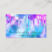 Makeup Artist Eyelash Holografen drijft oceaan Visitekaartje (Voorkant)