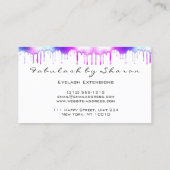 Makeup Artist Eyelash Holografen White Visitekaartje (Achterkant)