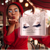 Makeup Artist Eyelash Lash Grey Roos Confetti Roos Visitekaartje