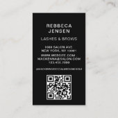 Makeup Artist Eyelash Lashes & Brows Visitekaartje (Achterkant)