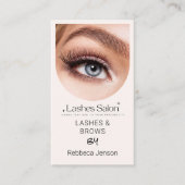 Makeup Artist Eyelash Lashes & Brows Visitekaartje (Voorkant)