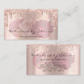 Makeup Artist Eyelash Lashes Florals Drift Roos Visitekaartje (Voorkant / Achterkant)