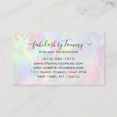 Makeup Artist Eyelash Lashes Glitter Drift Gold Visitekaartje (Achterkant)