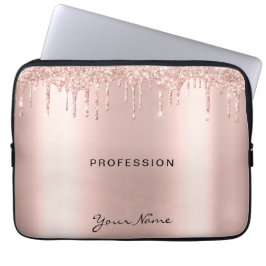 Makeup Artist Eyelash Lashes Glitter Drift Roos Laptop Sleeve