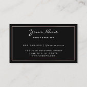 Makeup Artist Eyelash Lashes Glitter Drift Roos Visitekaartje (Achterkant)