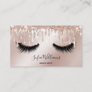 Makeup Artist Eyelash Lashes Glitter Drift Roos Visitekaartje