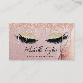 Makeup Artist Eyelash Lashes Glitter Drift Roos Visitekaartje