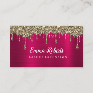 Makeup Artist Eyelash Lashes Glitter Drift Roos Visitekaartje