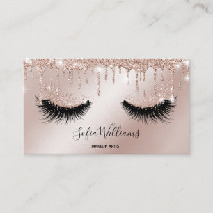 Makeup Artist Eyelash Lashes Glitter Drift Roos Visitekaartje