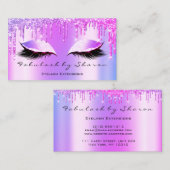 Makeup Artist Eyelash Lashes Glitter Drift Roze Visitekaartje (Voorkant / Achterkant)