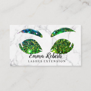Makeup Artist Eyelash Lashes Glitter Drijft marmer Visitekaartje