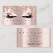 Makeup Artist Eyelash Lashes Glitter Drip Confetti Visitekaartje (Voorkant / Achterkant)