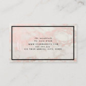 Makeup Artist Eyelash Lashes Glitter Pink Rose Visitekaartje (Achterkant)