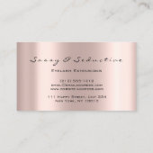 Makeup Artist Eyelash Lashes Glitter Sassy Seducti Visitekaartje (Achterkant)