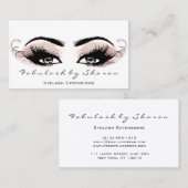 Makeup Artist Eyelash Lashes Glitter White New Visitekaartje (Voorkant / Achterkant)