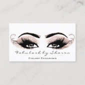 Makeup Artist Eyelash Lashes Glitter White New Visitekaartje (Voorkant)
