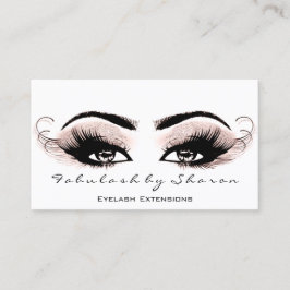 Makeup Artist Eyelash Lashes Glitter White New Visitekaartje