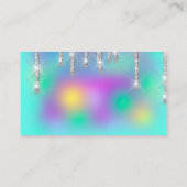 Makeup Artist Eyelash Lashes Holographic Eyelash Visitekaartje (Achterkant)