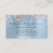 Makeup Artist Eyelash Lashes Roos Drift Blue Royal Visitekaartje (Achterkant)