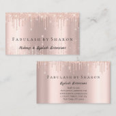 Makeup Artist Eyelash Lashes Roos Drijft Lux Visitekaartje (Voorkant / Achterkant)