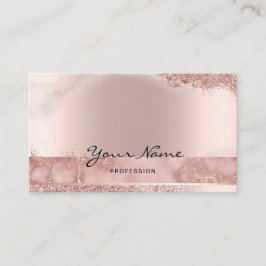 Makeup Artist Eyelash Lashes Rosegold script Visitekaartje