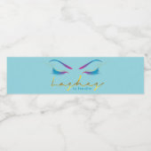 Makeup Artist Eyelash Lashes Verf Drijvingen Blauw Waterfles Etiket (Enkel label)