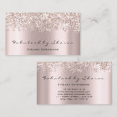 Makeup Artist Eyelash Mink Lashes Grijze Roos Visitekaartje (Voorkant / Achterkant)