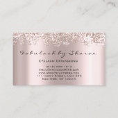 Makeup Artist Eyelash Mink Lashes Grijze Roos Visitekaartje (Achterkant)