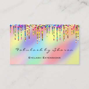 Makeup Artist Eyelash Rainbow Drivers Holograaf Visitekaartje