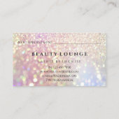 Makeup Artist Eyelash Roos Drip Glitter Hair Nails Afsprakenkaartje (Achterkant)