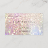 Makeup Artist Eyelash Roos Glam Glitter Hairdstyle Afsprakenkaartje (Achterkant)