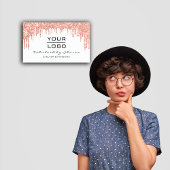 Makeup Artist Eyelash Roos Glitter Drift Logo Visitekaartje