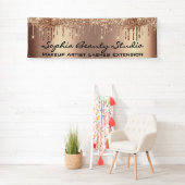 Makeup Artist Eyelash Roos Gold Drift Hairdresser Spandoek (Insitu)