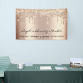 Makeup Artist Eyelash Roos Gold Drivers Glitter Spandoek (Beurs)