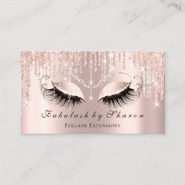 Makeup Artist Eyelash Sparkly Eyes Glitter Strings Visitekaartje