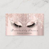 Makeup Artist Eyelash Sparkly Eyes Glitter Strings Visitekaartje (Voorkant)