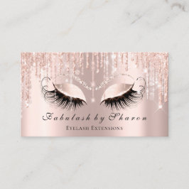 Makeup Artist Eyelash Sparkly Eyes Glitter Strings Visitekaartje