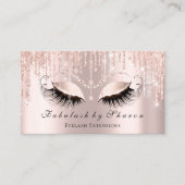 Makeup Artist Eyelash Sparkly Eyes Glitter VIP Visitekaartje (Voorkant)