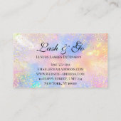 Makeup Artist Eyelashes Brows Holografen Gold Visitekaartje (Achterkant)