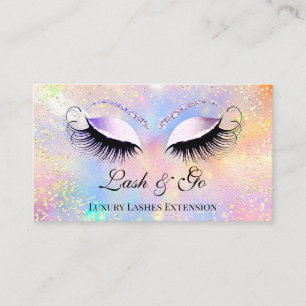 Makeup Artist Eyelashes Brows Holografen Gold Visitekaartje